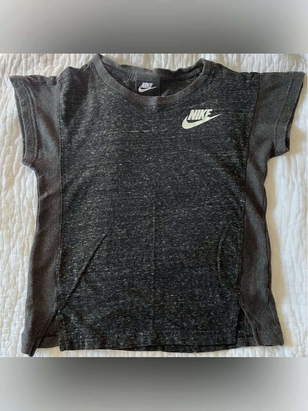 Nike Charcoal and Heather Gray Tee size Medium